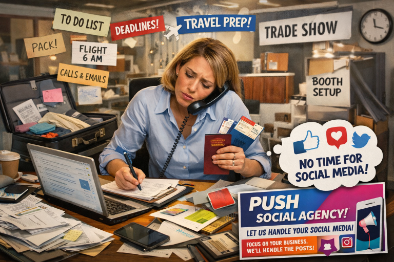 Client Too Busy for Social Media Small